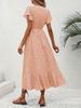 Bohemian V-Neck Belted Wrap Maxi Dress for Women