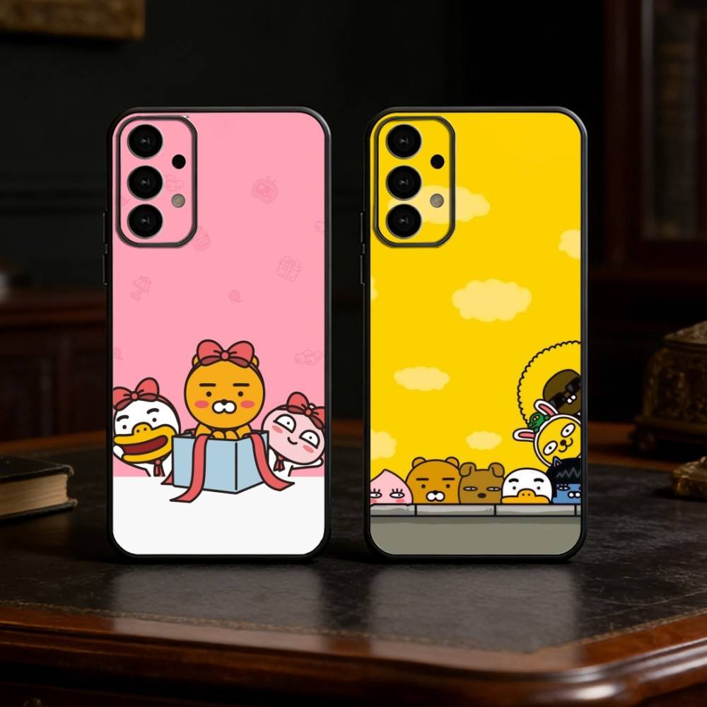 K-Kakao Friends phone Case For Samsung S25,24,21,22,23,30,Ultra,20,Plus,Fe,Lite,Note Soft Black Cover