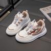 Baskets de sport respirantes pour enfants à boutons Nouvelle chaussure étudiante de loisirs à semelle souple antidérapante