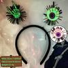 Headdress Halloween Headband Halloween Decoration Luminous Hair Bands Creative Bat Hair Hoop  Party