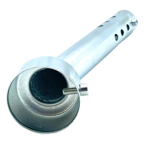 

TIGRE BLANC Универсальный внутренний глушитель 48 мм Угловой мотоциклетный выхлопной дефлектор Глушитель Регулировка громкости Мотоцикл Нержавеющая сталь Серебристый [Паралл