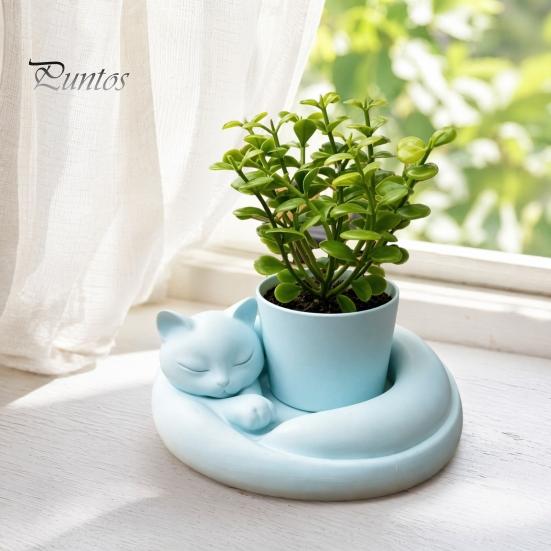 Anti-Yellowing Květináč 3D Tištěný Květináč na Sukulenty, Kreativní Mini Květina s Uměleckým Sochařským Designem, Držák Malá Stolní Dekorace pro Kancelář