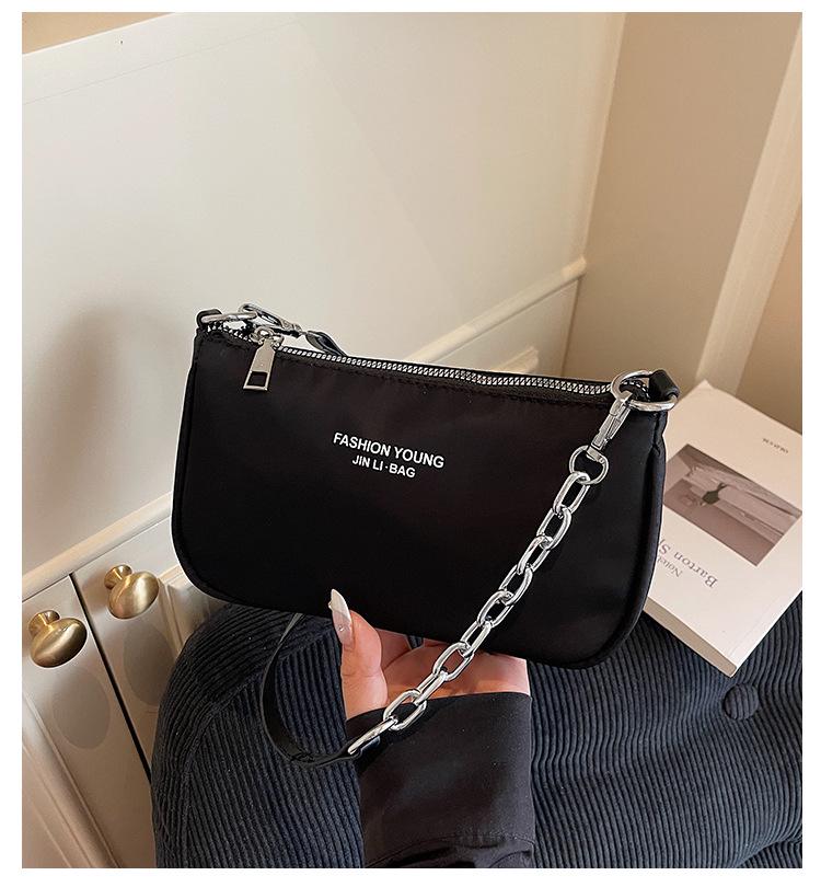 New Women's Textured Letter Fashion Small Crossbody & Shoulder Bag