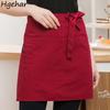 Short Aprons Anti-fouling Household Restaurant Café Simple Portable Fashion Protective Cooking Baking Kitchen Accessories Daily