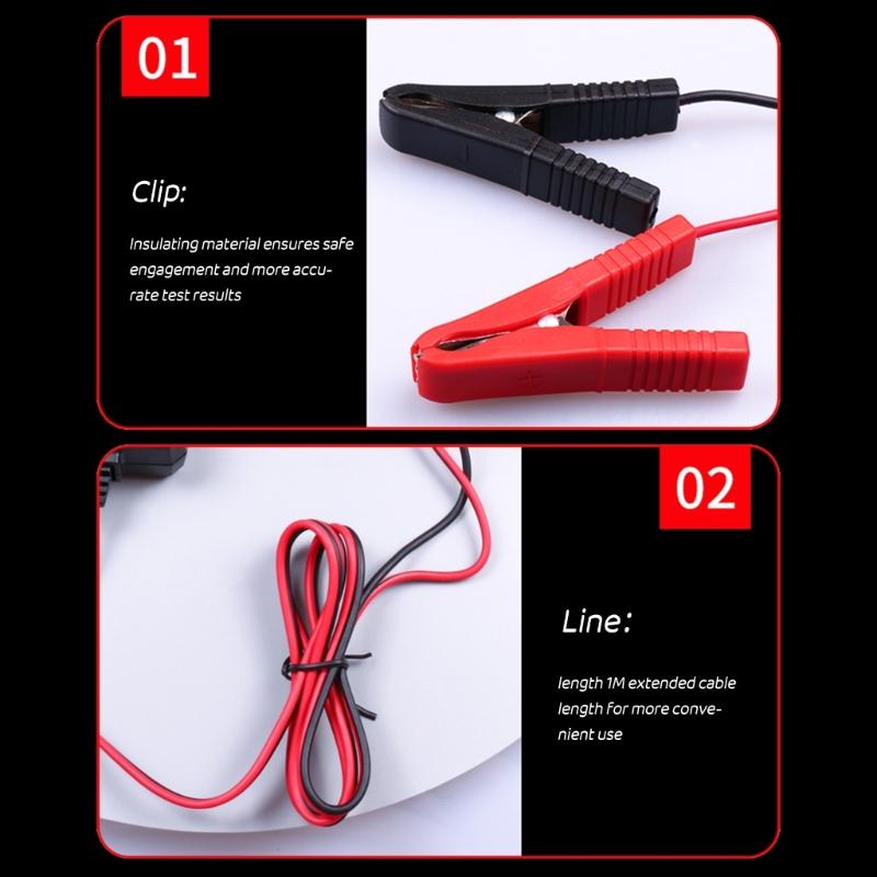 12V Autobatterietester Relaisanalysator Lichtmaschinenprüfer Fahrzeug Start Ladesystem Diagnosewerkzeug für-Motorrad