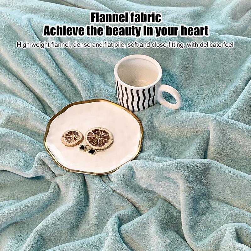 Thick Thow Blanket Geometic Style Reactive Printed Flannel Fleece Blanket for Beds Single/Queen/King Plush Plaids Sofa Plaid Bed