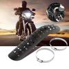 Motorcycle Hole Ht   Curve Exhaust Pipe Cover Black