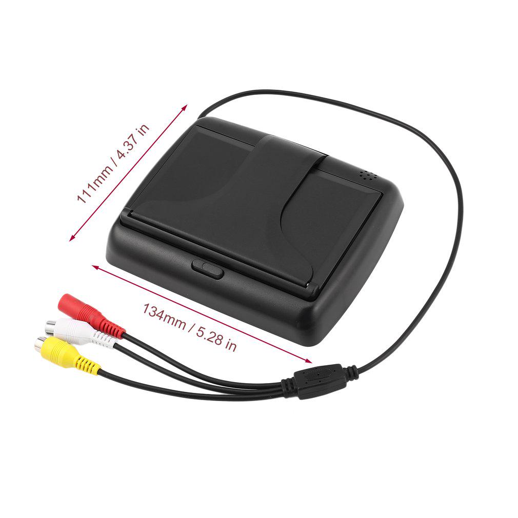 4.3 Inch HD LCD Digital Folding Desktop Universal Monitor Camera Display Reversing CCD Rear View Camera with 2 Video Input