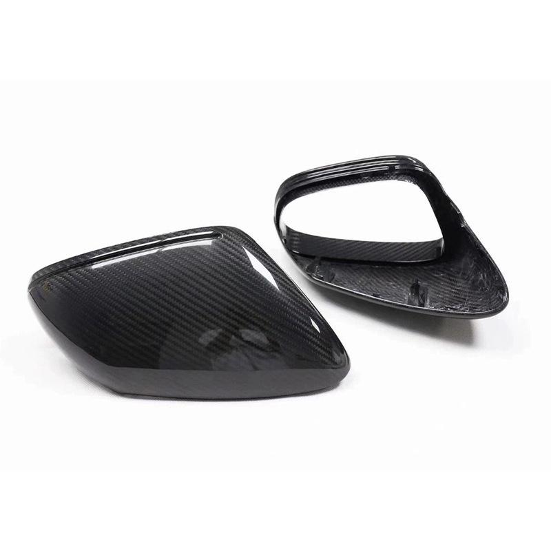 Dry Carbon Fiber Side Mirror Covers for Porsche Taycan 2020-2025, Easy Install