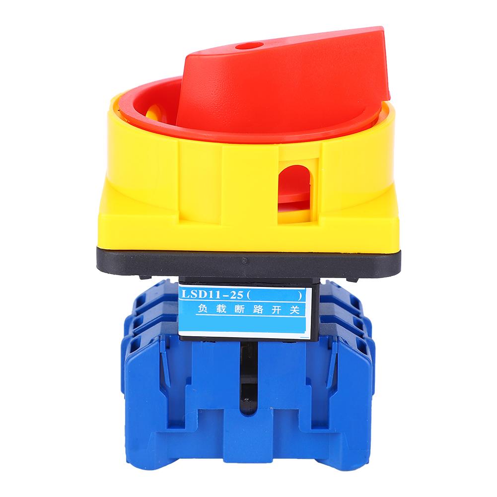 Plastic 2 Positions Locked Action Type Changeover Switch AC600V 25A