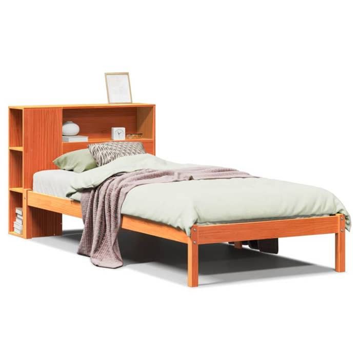 VidaXL Bunk Bed Without Mattress Wax Brown 100x200 Cm Solid Pine, Bed, Bedroom Furniture, Bed with 3321570