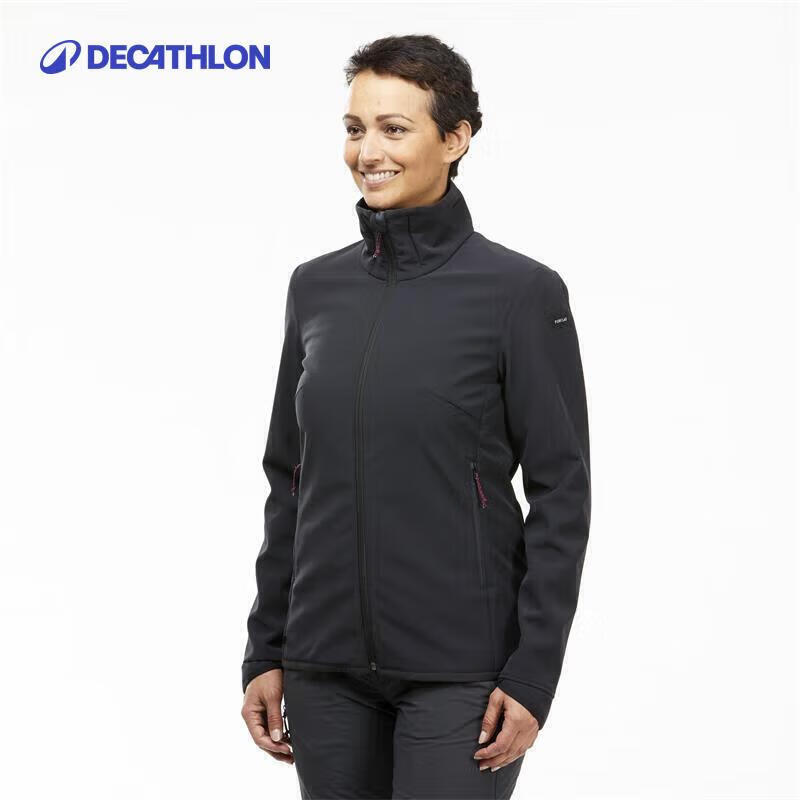 

Decathlon Women s ODT1 Mountain Hiking Softshell Fleece Jacket XS