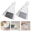 Dense Brush Dustpan Combination Modifiable Brush Space Saving Design Compact Desktop Broom And Dustpan Set
