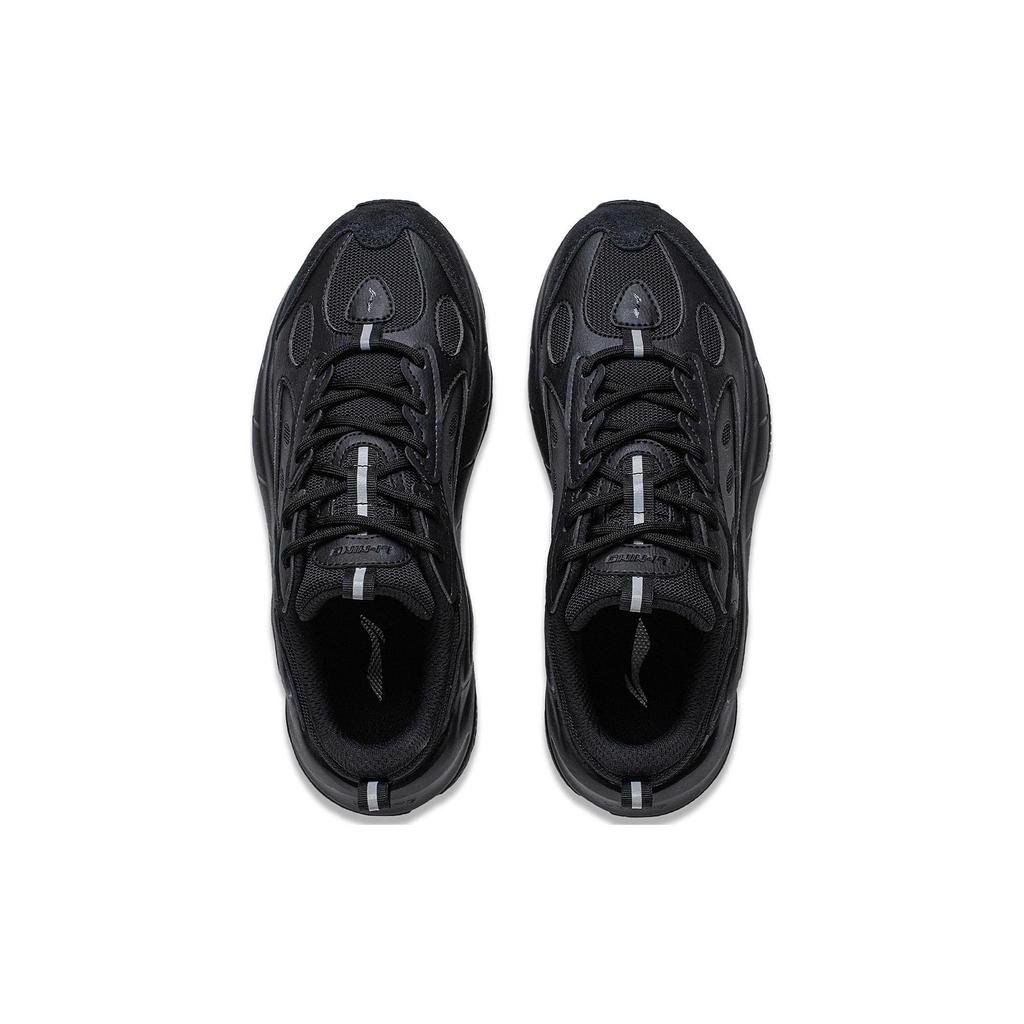 Li Ning Wing Style Cushioning Slip Resistant Abrasion Resistant Support Low Top Casual Shoes Women's Black AGCT462-4