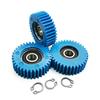 36T Black 608RS Bearing Electric Vehicle Motor Gear OD=38mm Durable Nylon Pinions Blue White Color