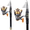 Fishing Rods Reels Combos 1.5m-3.0m Travel Telescopic Fishing Rod 12BB Fishing Reels for Bass Carp Fishing