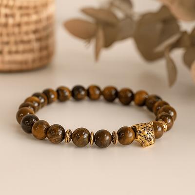 Tiger's Eye Gemstone Stretch Bracelet