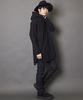 Unrelaxing UR-96 Oversized Pullover Hoodie, Size S, Black, UR-96_BK01S001