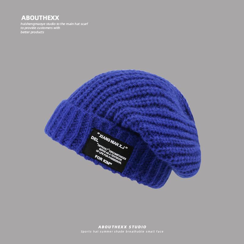 A Warm Thick Thread Knitted Hat That Looks Good on The Face  A Versatile Ear Protecting Headband and A Cool Hat for Men