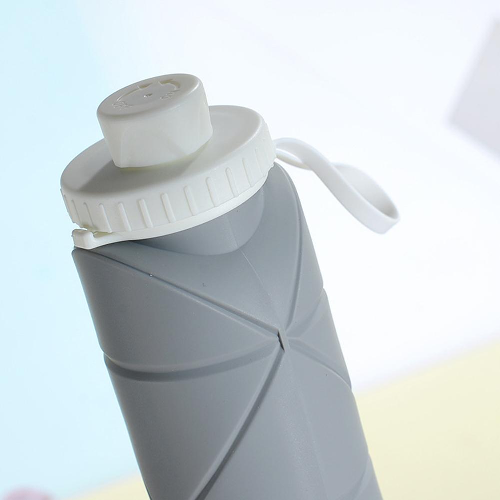600ml Collapsible Water Bottles Foldable Leak Proof Travel Water Bottle Reusable Camping Cup For Outdoor Sports