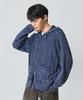 Dimiteulibeullaeg 2Way Heavyweight Cable Knit Zip-Up Hoodie_Pigment Navy