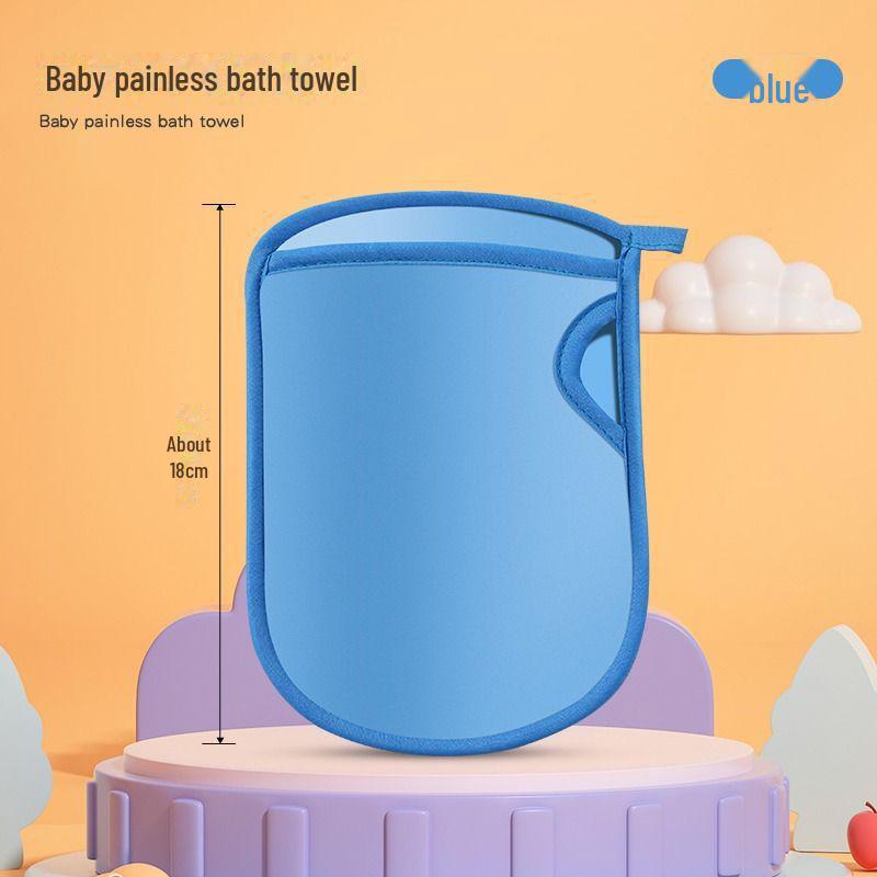 Kids' Gentle Skin-Friendly Bath Towel - Painless Exfoliating Sponge for Safe Baby Bathing