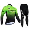 Tour De Giro Cycling Jersey Set Riding Long Sleeves Cycling Bib Set Bicycle Clothing Spring MBT Breathable Bike Clothes