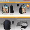 Cartoon One Piece Lunch Bag, Light Weight Unisex School Cooler Tote for Boys Girls Age 6-10 Outdoor Picnic Travel Storage Bag
