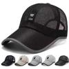 Men'S Mesh Baseball Cap Breathable Summer Caps Dad Hat Outdoor Fishing Hats Bone Gorras Snapback Trucker Cap