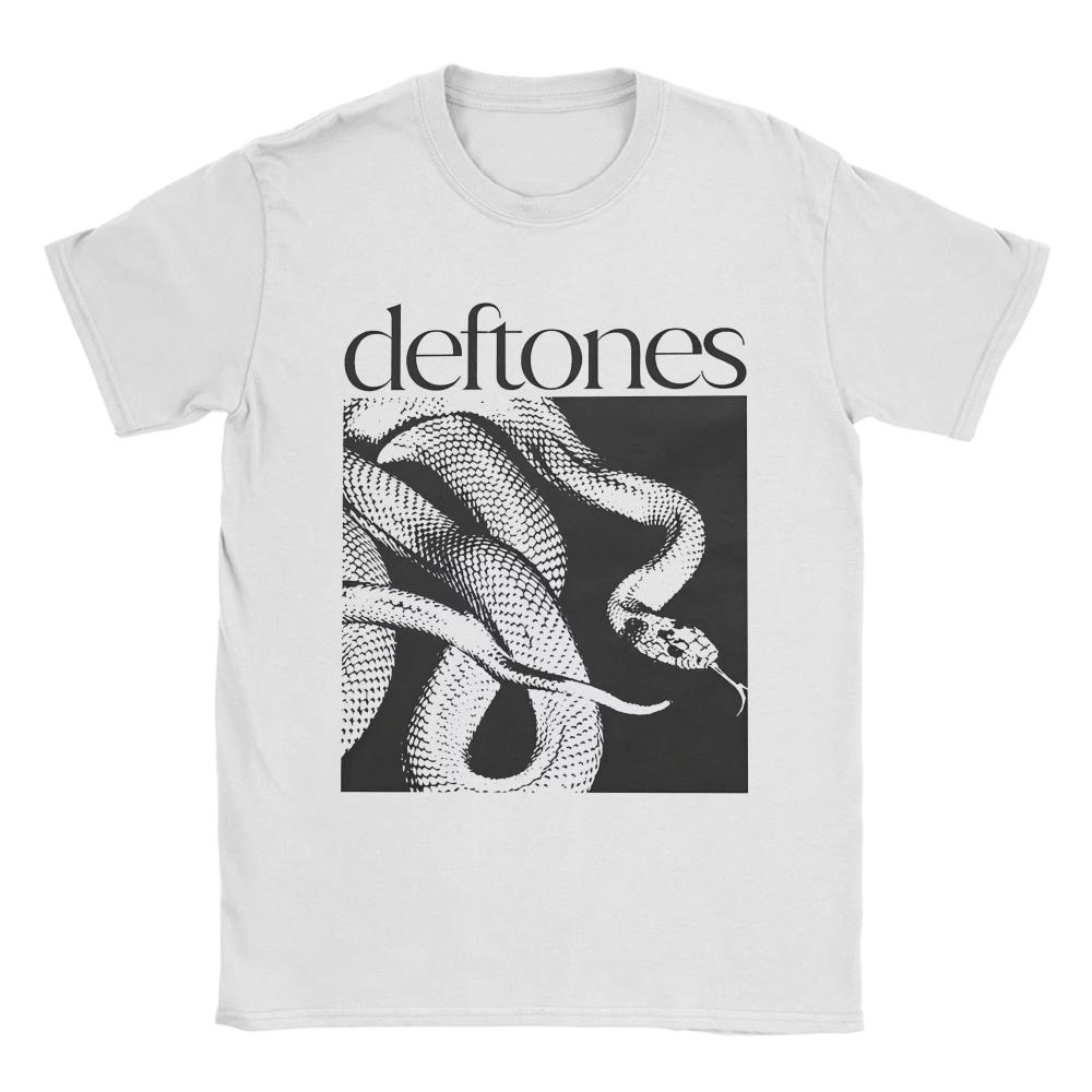 

Mens Womens Deftones Snake Private Music Album T Shirt Pure Cotton Graphic Printing Summer TShirt Music Tour Clothing Outfits L