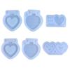 Foldable Phone Silicone Mold Epoxy Jewelry Mold for Resin Casting Keychain Photo Frame Home Decor Heart Pendant Mold
