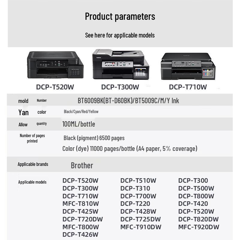 V4INK Compatible Ink Cartridge Set for Brother BT-D60/BT5009