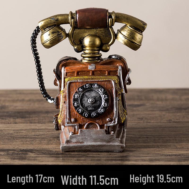 Vintage Gramophone Model Ornament - Retro Decoration & Photography Prop