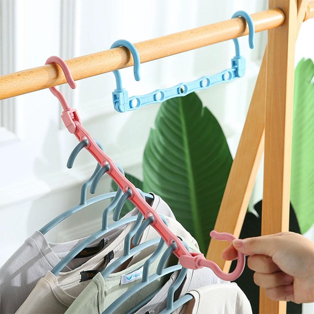 5PCS Space Saver Magic 5-Hole Hanger Hook - Closet Organizer