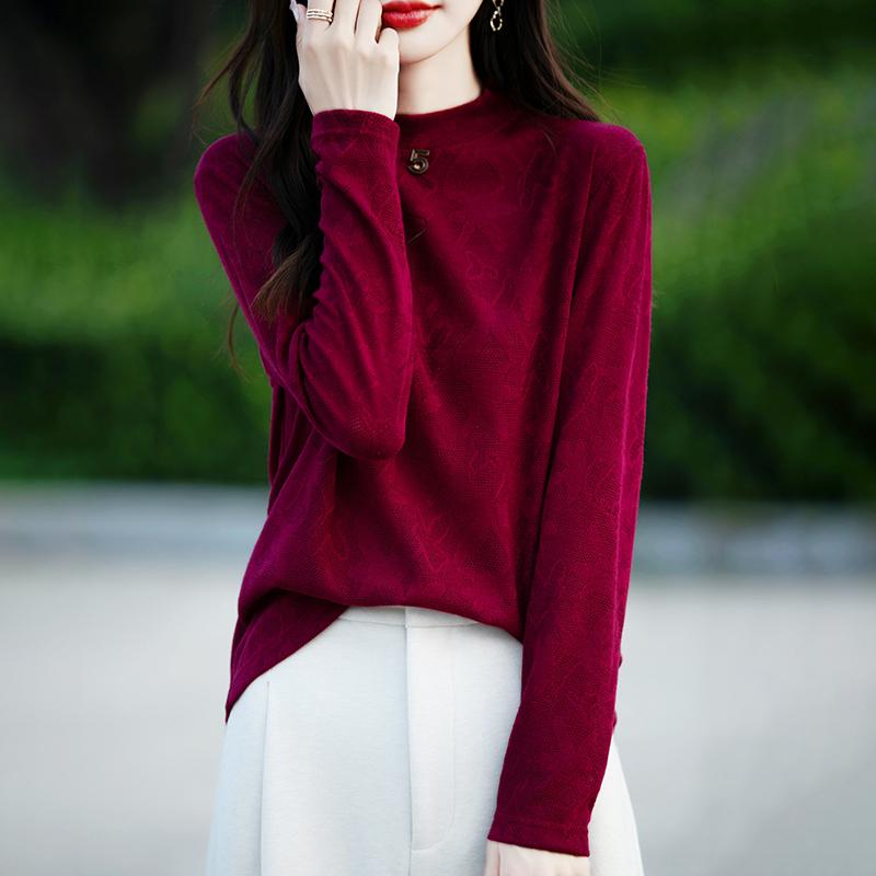 Lettvektsgenser for kvinner - 50 % Mulberry Silke & Polyester-blanding, pustende fritidsgenser