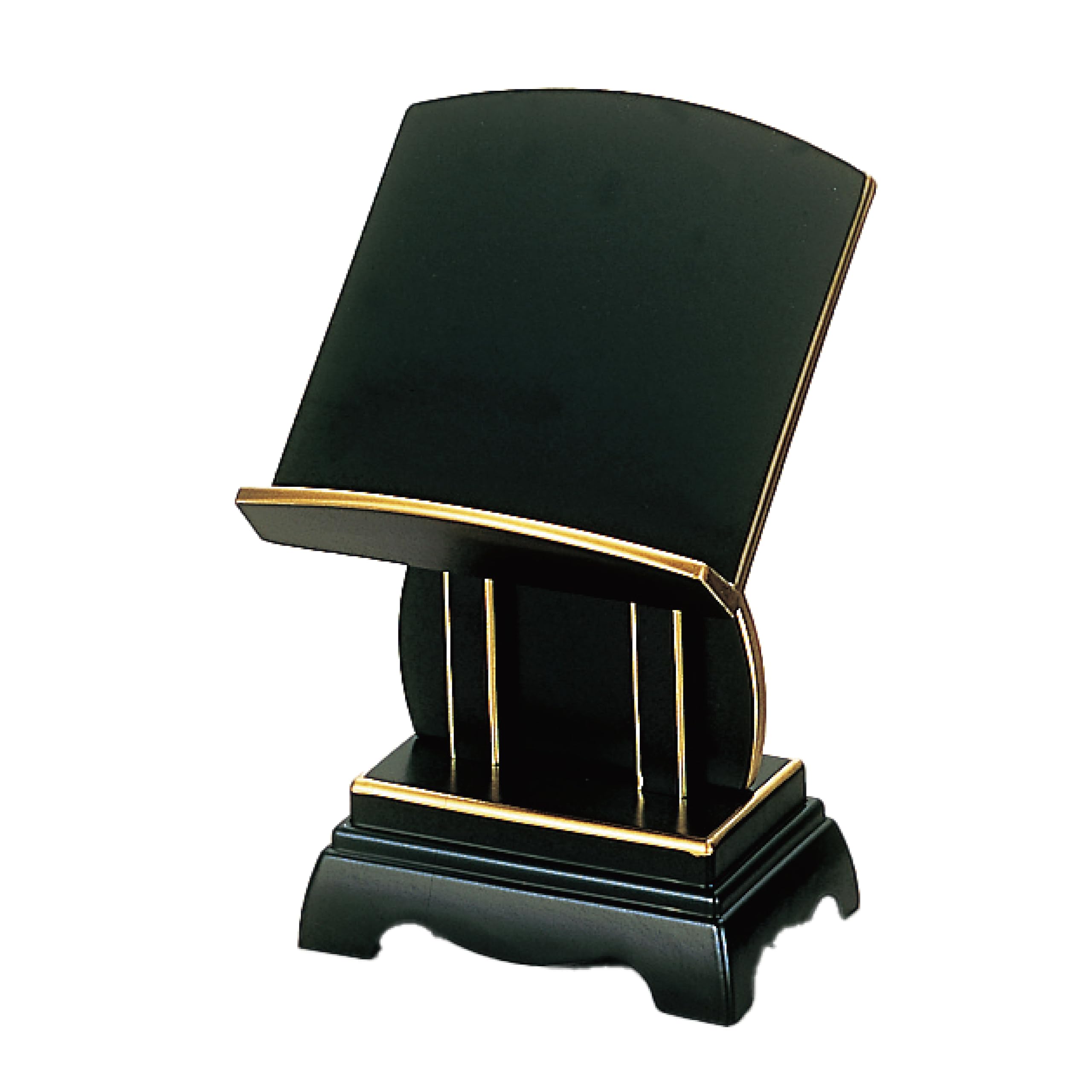 

Sunmany Buddhist Altar Stand, a SittingLow-Length Stand for Memorial Books, Made in Japan by Yamanaka Lacquerware. A classic and simple Buddhist