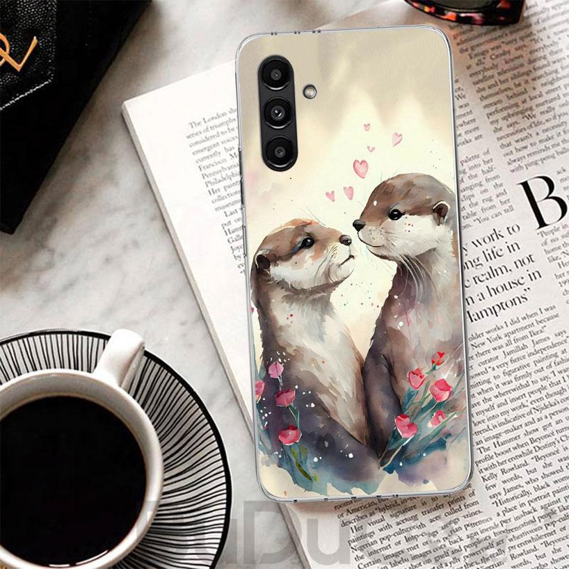 Animal Otter Cute Cartoon Phone Case For Samsung A17 A16 A26 A36 A56 A15 A14 A13 A55 A54 A53 A35 A34 A33 A25 A24 A23 A05S A04S A