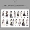 Journamm 30pcs/pack Ins PET Stickers Cute Girl DIY Scrapbooking Collage Photo Album Decor Junk Journal Aesthetic Stickers