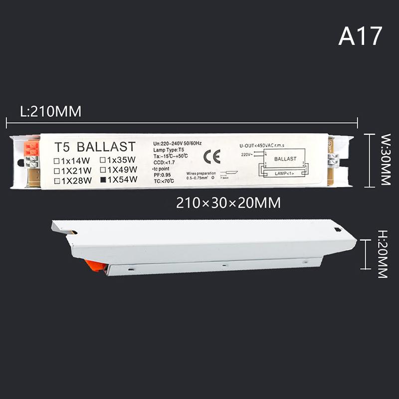 Ac 220-240V Wide Voltage T8 T5 Compact Electronic Ballast Instant Tube Desk Lights Fluorescent Lamp Ballast Home Office Supplies