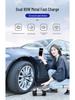 150W Dual Cylinder Car Air Pump - Automatic Stop High-Pressure Inflatable for Tires