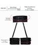 PU-Leder Strumpfhalter Geschirr, Gothic Bein Geschirr PU-Leder, Accessoires Für Party Dating Oberschenkel Bein Geschirr Damen