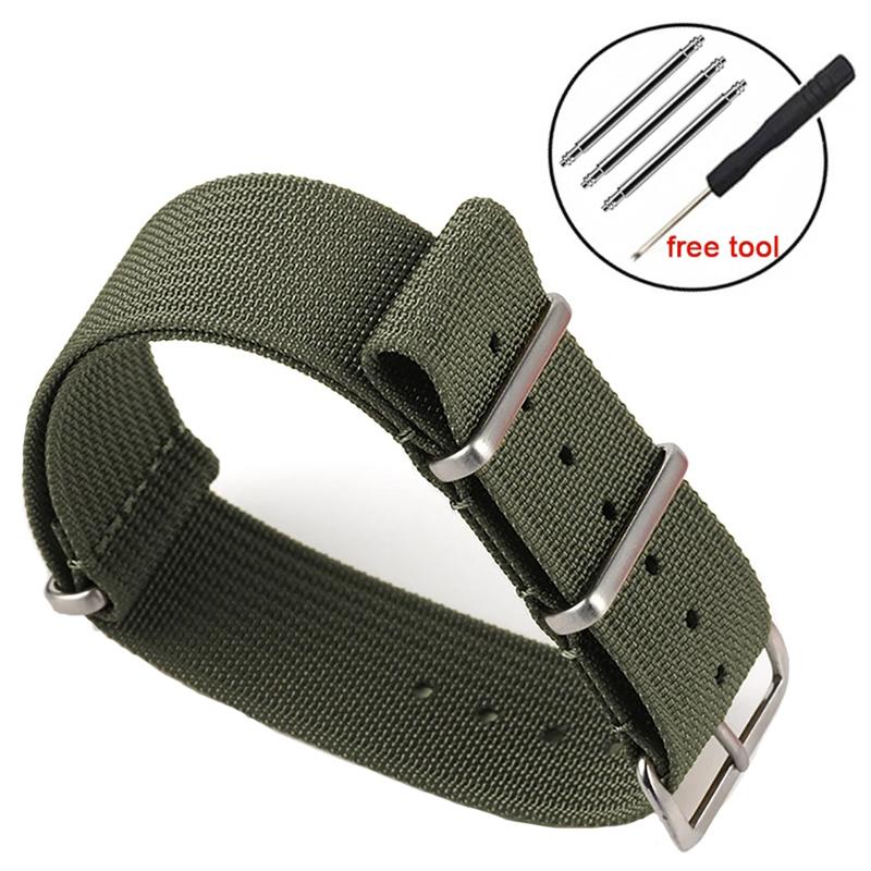 20mm 22mm Nylon Weave Strap Men Women Sport Bracelet for 18mm Omega Watch Strap for Seiko for Huawei Samsung Smart Watch Band
