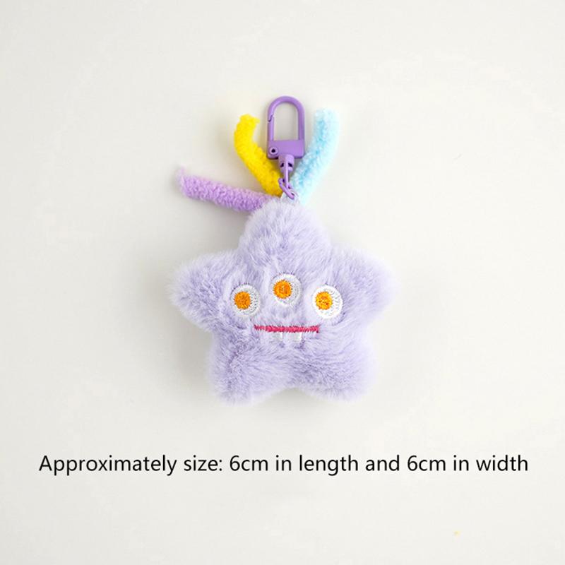 Cute Plush Little Bear Rabbit Doll Keychain Cartoon Animal Pendant Keyrings Backpack Decoration Accessories Gifts