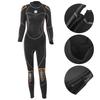 3mm Diving Suit Wetsuit Jumpsuit Long Sleeve Sunscreen Back Zipper Phoenix Pattern L Female