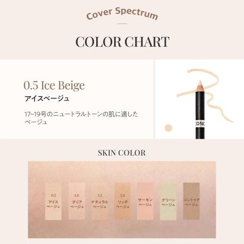 The Saem Japan Oficjalny Cover Perfection Korektor w Kredce 0.5 Lodowy Beż 1219 2.0g