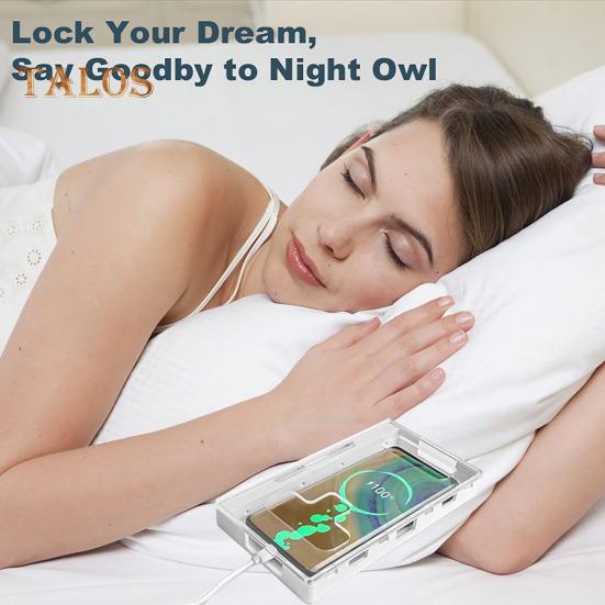 Cell Phone Lock Box Self-Control Locking Box with Keys Cell Phone Jail Box To Reduce Student Screen Time Transparent Phone Locker