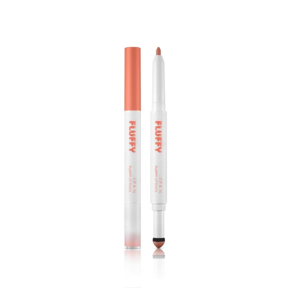 Lip Pencil + Lip Cushion IPKN Fluffy Lip Pencil 1.3g 7 06 Warming Coral 1 pcs