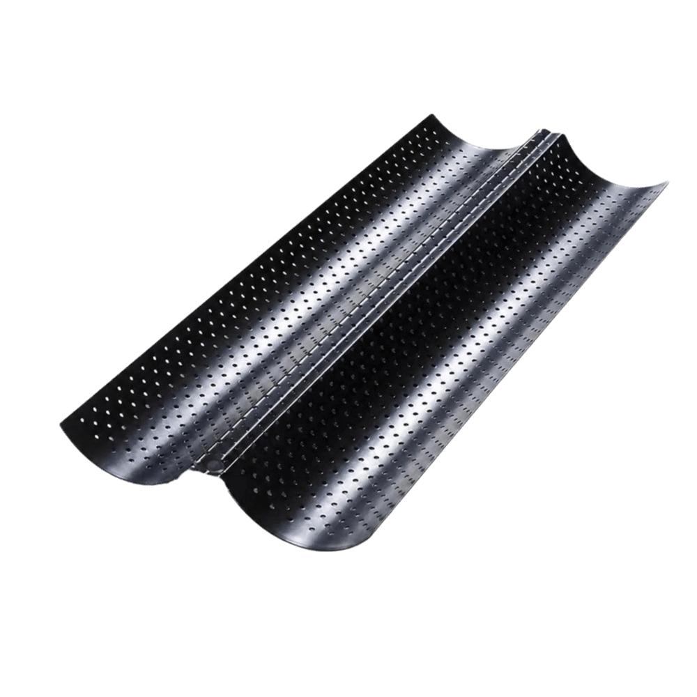 Carbon Steel French Bread Pan Nonstick Bread Baking Mold Durable Baguette Baking Tray Bread Baking