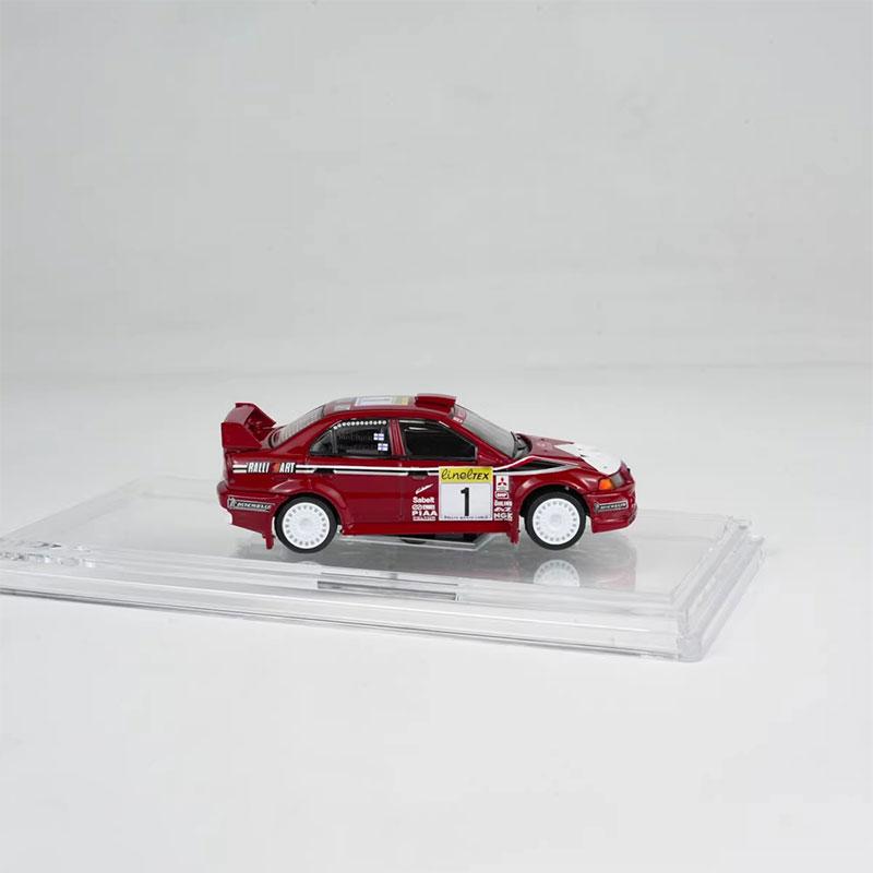 

BM Mitsubishi Lancer EVO 6 Rally No 1 Racing Car 1:64 Hi Detail Precision Diecast Alloy Simul Collectible Model Perfect Gift червоний