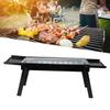 Charcoal Barbecue Grill, Foldable Stainless Steel Laptop Charcoal Barbecue Grill, Even Heating for Parties